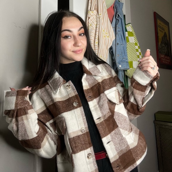 Basically New!! Ardene Plaid Jacket